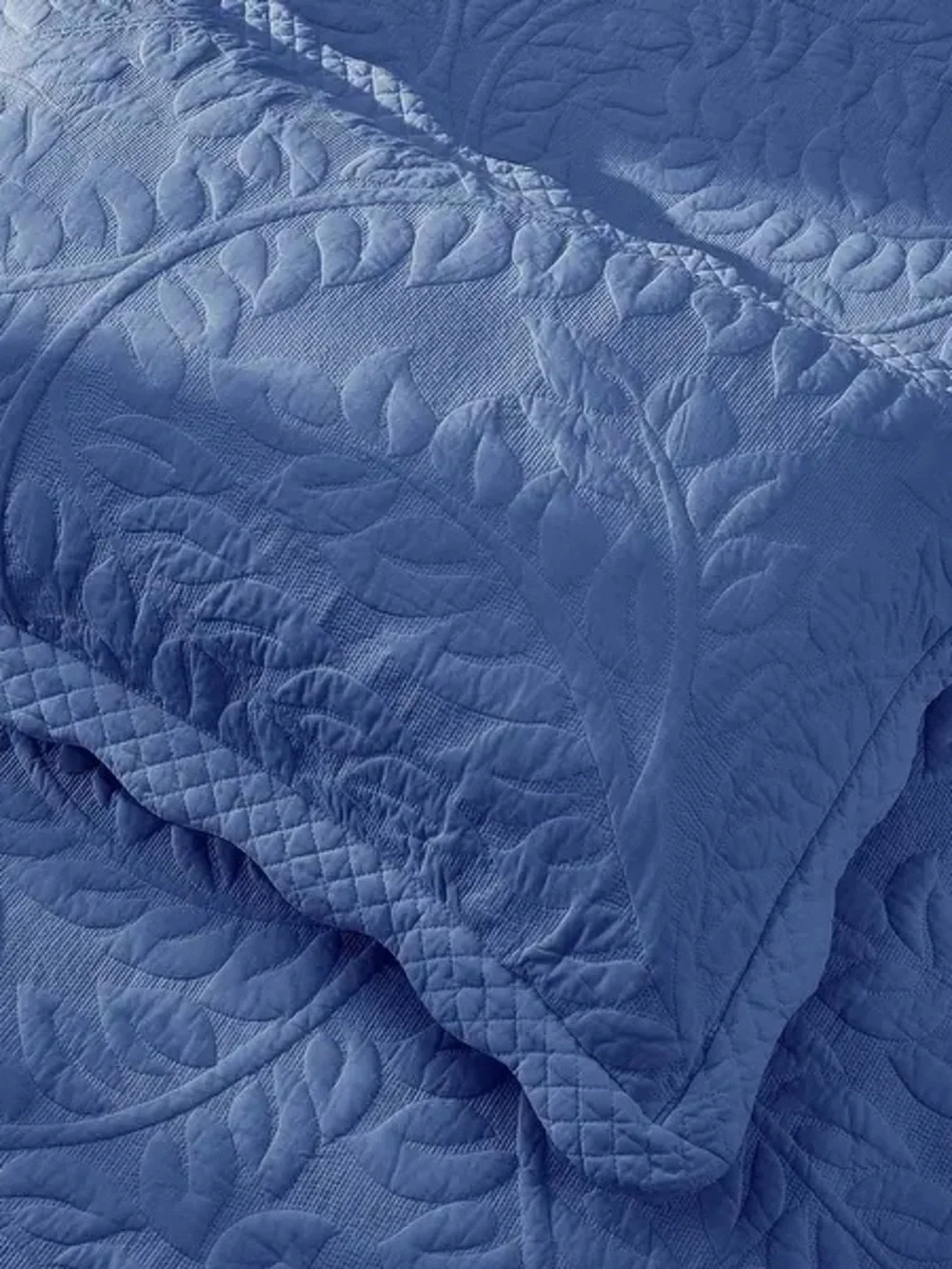 Blue Quilted Pillow Shams